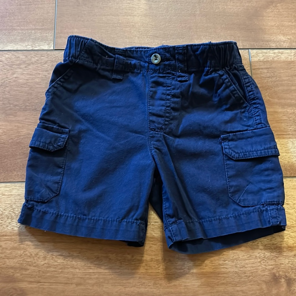 Blue cargo shorts